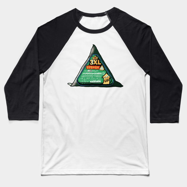 3XL Tuna Kimchi Triangle Kimbap Baseball T-Shirt by MandyE